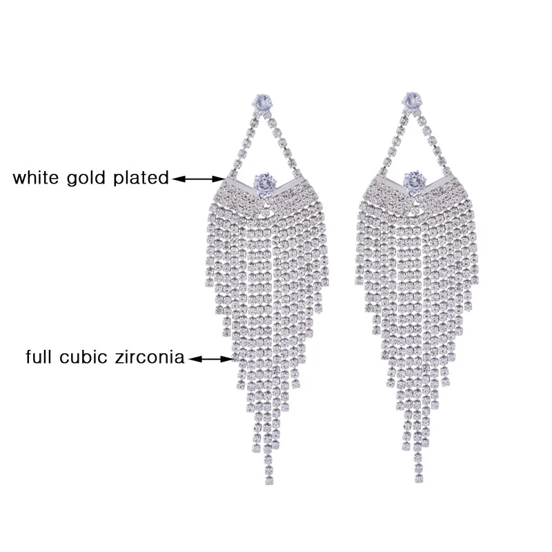 SINLEERY Silver Color Long Tassel Hanging Earrings With Rhinestones For Women Wedding Party Earing Fashion Jewelry 2021 020 LK2
SINLEERY Silver Color Long Tassel Hanging Earrings With Rhinestones For Women Wedding Party Earing Fashion Jewelry 2021 020 LK2