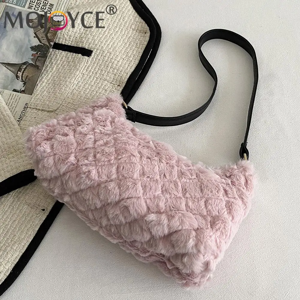 Модная женская осенне-зимняя мягкая плюшевая сумочка из искусственного меха, Повседневная однотонная сумка через плечо с узором в виде ром...
Модная женская осенне-зимняя мягкая плюшевая сумочка из искусственного меха, Повседневная однотонная сумка через плечо с узором в виде ром...