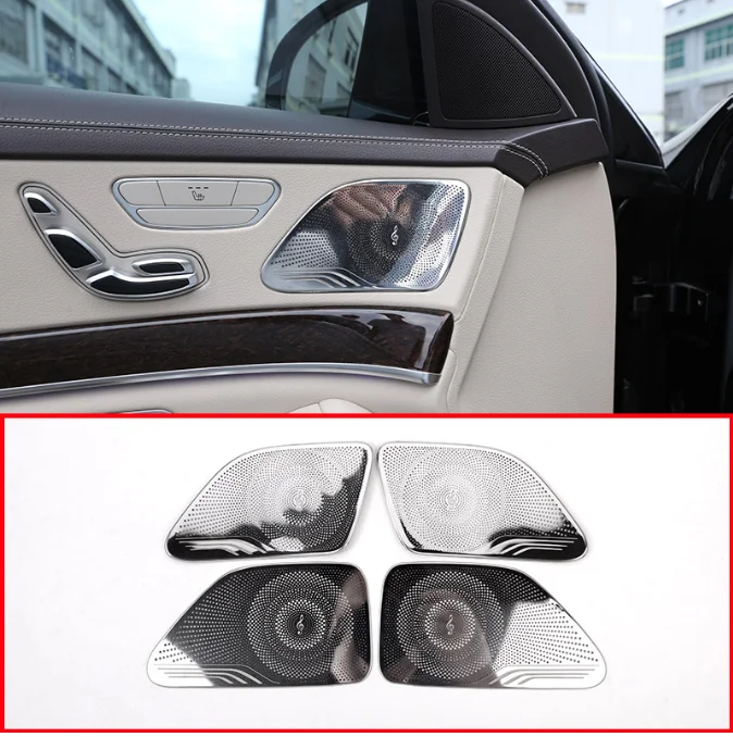 4pcs Chrome For Mercedes Benz W222 S Class S300 S320 S350 S400 2014-2018 Car Stainless Steel Door Speaker Cover Trim 2014-2018
4pcs Chrome For Mercedes Benz W222 S Class S300 S320 S350 S400 2014-2018 Car Stainless Steel Door Speaker Cover Trim 2014-2018