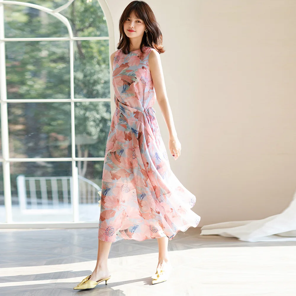 Women's 2021 Spring Oil Painting Designer Irregular Thin Fresh Long Tencel Dress Asymmetrical Lyocell Printed Summer Cute Dress
Women's 2021 Spring Oil Painting Designer Irregular Thin Fresh Long Tencel Dress Asymmetrical Lyocell Printed Summer Cute Dress