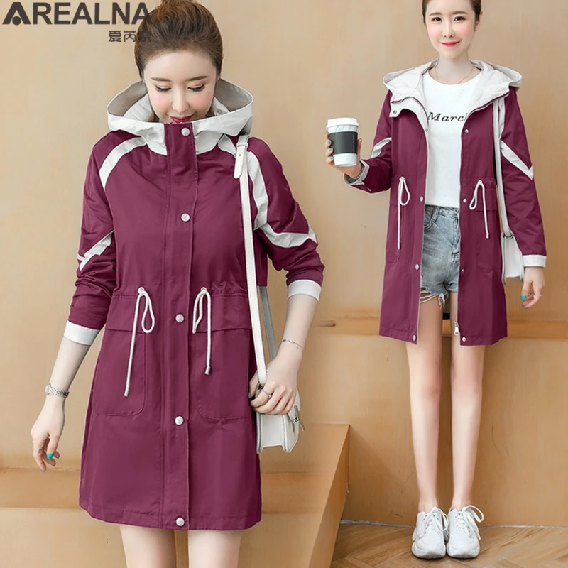korean fashion Mid-length Trench Coat Women Autumn Classic Casual Windbreaker Female Overcoat Hooded Coat Female Slim Outwear
korean fashion Mid-length Trench Coat Women Autumn Classic Casual Windbreaker Female Overcoat Hooded Coat Female Slim Outwear