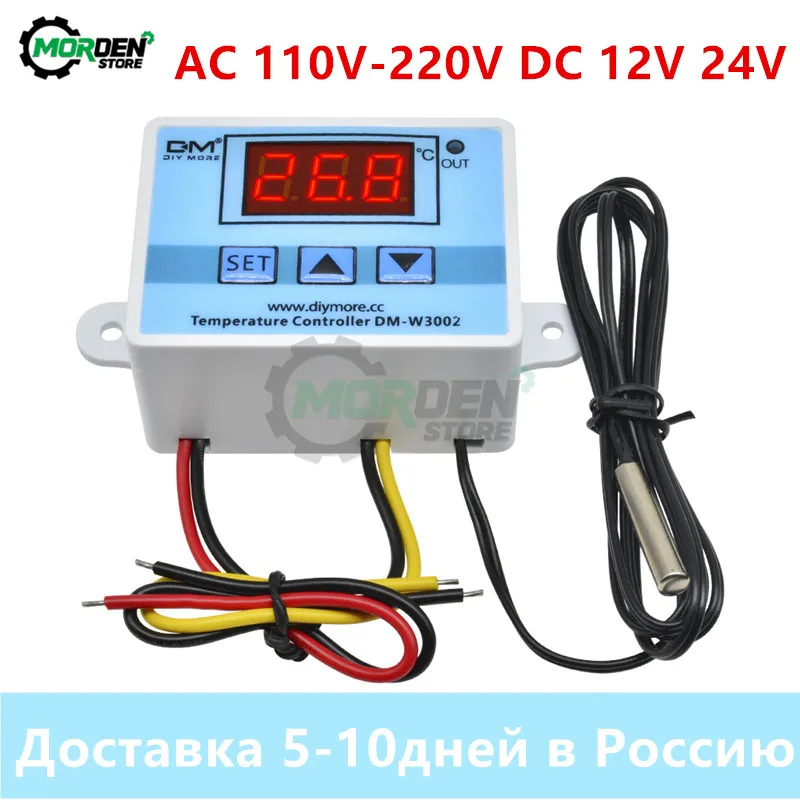XH-W3002 W3002 AC 110V-220V DC 24V DC 12V Led Digital Thermoregulator Thermostat Temperature Controller Control Switch Meter
XH-W3002 W3002 AC 110V-220V DC 24V DC 12V Led Digital Thermoregulator Thermostat Temperature Controller Control Switch Meter
