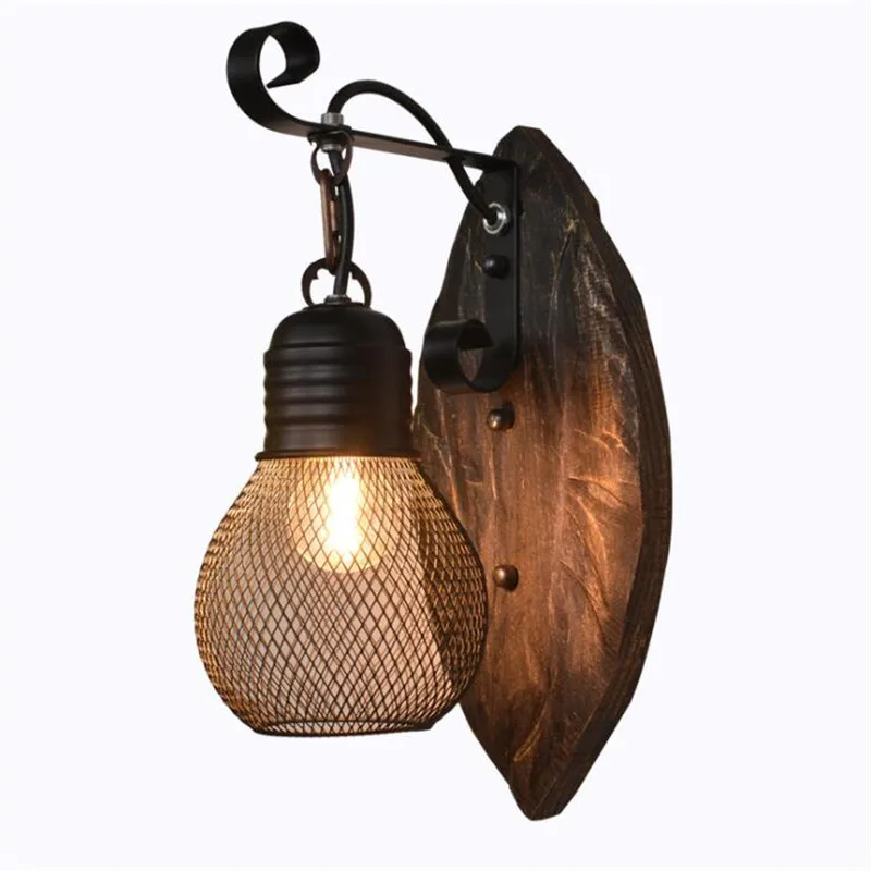 Retro Industrial Style LED Wall Lamp Wood Creative Lighting Lampara For Bar Cafe Restaurant Aisle Lights Quarto Decoration Light
Retro Industrial Style LED Wall Lamp Wood Creative Lighting Lampara For Bar Cafe Restaurant Aisle Lights Quarto Decoration Light