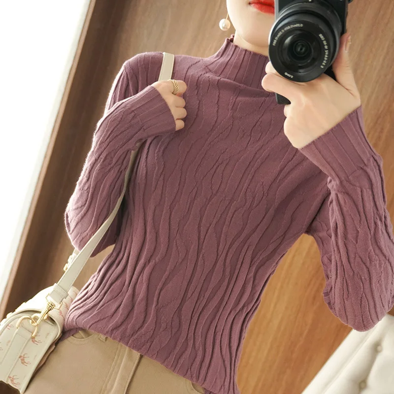 Sweater Woman 2020 new autumn and winter long sleeves with a slim bottom blouse half turtleneck sweater SBC182-SBC190
Sweater Woman 2020 new autumn and winter long sleeves with a slim bottom blouse half turtleneck sweater SBC182-SBC190
