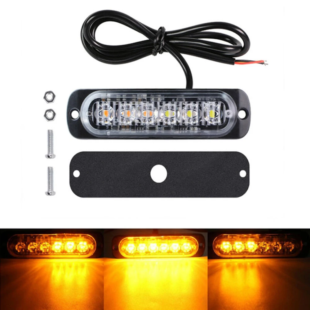 10pcs Car SUV Truck Lamp Amber 6-LED Hazard Warning Flash Strobe Light Caution Ultra-thin, Ultra-bright, Surface Mounting
10pcs Car SUV Truck Lamp Amber 6-LED Hazard Warning Flash Strobe Light Caution Ultra-thin, Ultra-bright, Surface Mounting