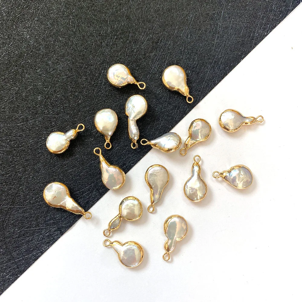 Natural Freshwater Pearl Flat Round Pendant Jewelry Accessories Used for DIY Jewelry Making Necklace Bracelet Size 10x15-10x25mm
Natural Freshwater Pearl Flat Round Pendant Jewelry Accessories Used for DIY Jewelry Making Necklace Bracelet Size 10x15-10x25mm