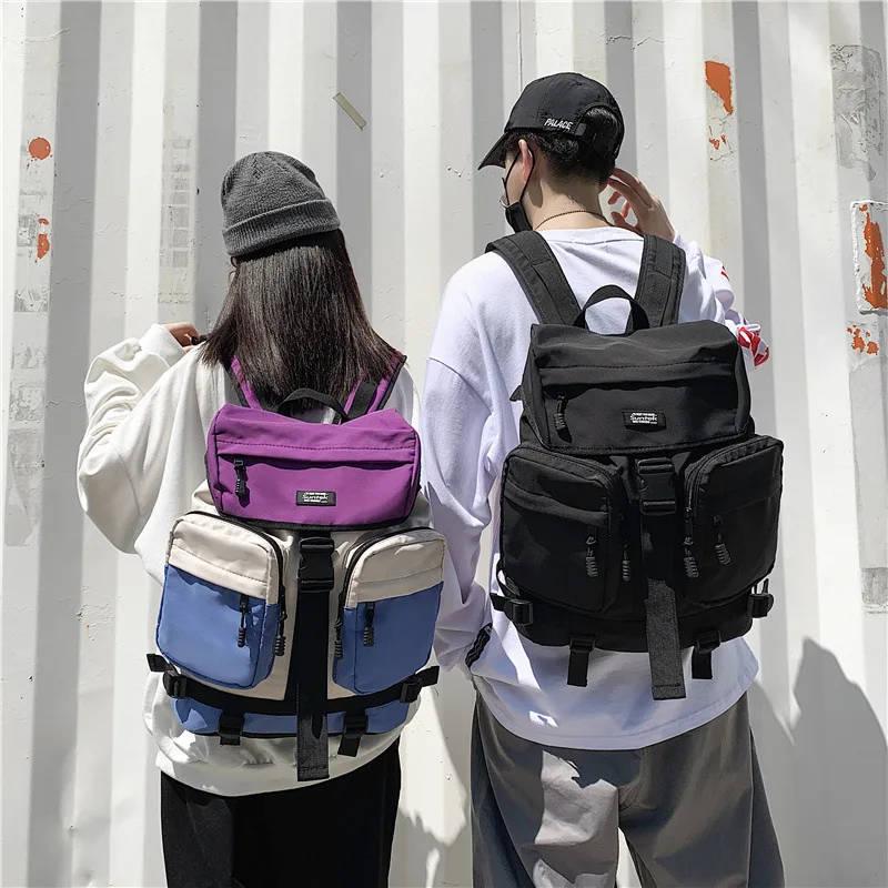 School Bags High School Students More Hit Color Flow Backpack Large-capacity Shoulder Bags 
School Bags High School Students More Hit Color Flow Backpack Large-capacity Shoulder Bags