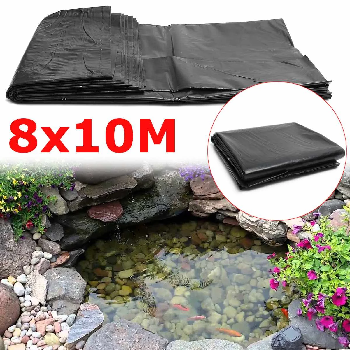 8x10m Durable Fish Pond Liner Cloth Home Garden Pool Reinforced HDPE Heavy Landscaping Pool Pond Waterproof Liner Cloth New
8x10m Durable Fish Pond Liner Cloth Home Garden Pool Reinforced HDPE Heavy Landscaping Pool Pond Waterproof Liner Cloth New