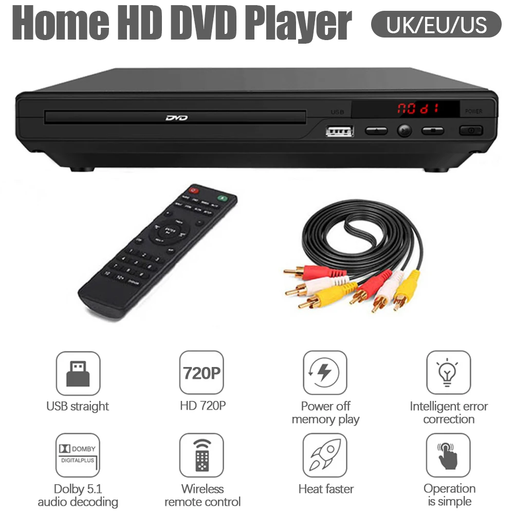 HD DVD Player 720P Multimedia Digital TV Support USB/Video/DVD/RW/CD/Audio/VCD/SVCDJE/PG/MP3/WMA/CD Home Theater System
HD DVD Player 720P Multimedia Digital TV Support USB/Video/DVD/RW/CD/Audio/VCD/SVCDJE/PG/MP3/WMA/CD Home Theater System