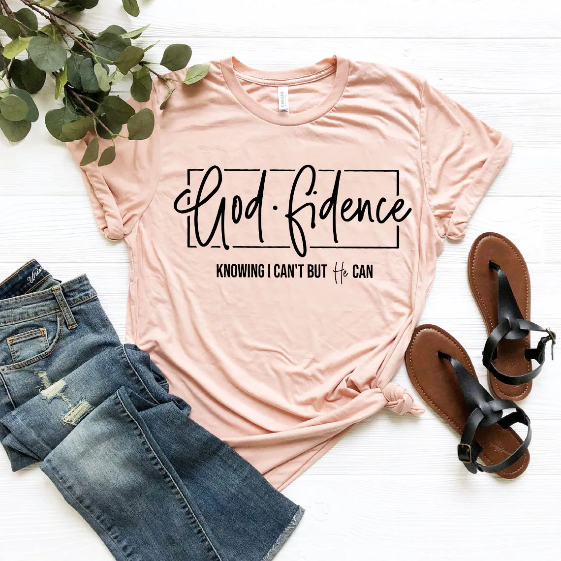 God Fidence Knowing I Can't But He Can Shirt Christian Tee Religious T-Shirt Faith Grateful Shirts Jesus Christ Tops
God Fidence Knowing I Can't But He Can Shirt Christian Tee Religious T-Shirt Faith Grateful Shirts Jesus Christ Tops
