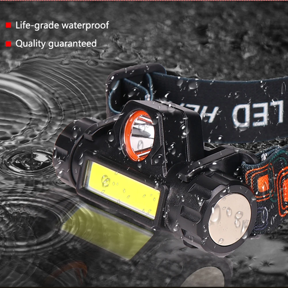 Portable Mini Powerful Led Headlamp Xpe+cob Usb Rechargeable Headlight Built-in Battery Waterproof Head Torch Head Lamp
Portable Mini Powerful Led Headlamp Xpe+cob Usb Rechargeable Headlight Built-in Battery Waterproof Head Torch Head Lamp