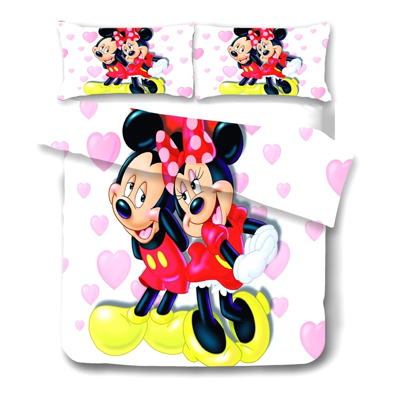 Disney Mickey Minnie Bedding Set Duvet Cover Pillowcase Home Textile Children Gift King Size Bedding Set Cover Sets for Beds
Disney Mickey Minnie Bedding Set Duvet Cover Pillowcase Home Textile Children Gift King Size Bedding Set Cover Sets for Beds