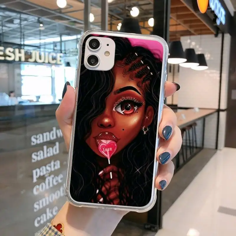 MELANIN POPPIN Girl Phone Case Transparent for iPhone 11 12 mini pro XS MAX 8 7 6 6S Plus X 5S SE 2020 XR
MELANIN POPPIN Girl Phone Case Transparent for iPhone 11 12 mini pro XS MAX 8 7 6 6S Plus X 5S SE 2020 XR