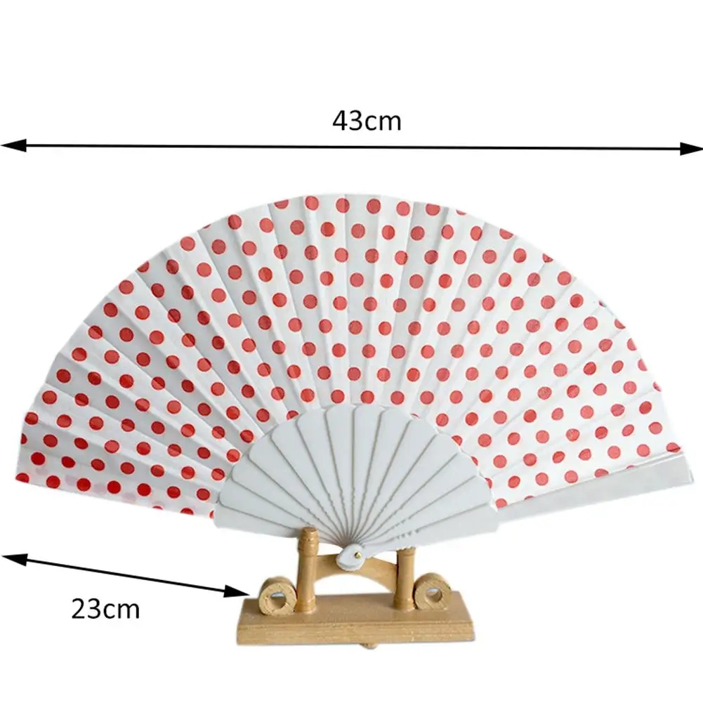 9 Colors Elegant Plastic Spanish Hand Fans Japanese Polka Dots Hand Folding Fan Gifts Folding Fan Cloth Surface Wave Point Fan
9 Colors Elegant Plastic Spanish Hand Fans Japanese Polka Dots Hand Folding Fan Gifts Folding Fan Cloth Surface Wave Point Fan