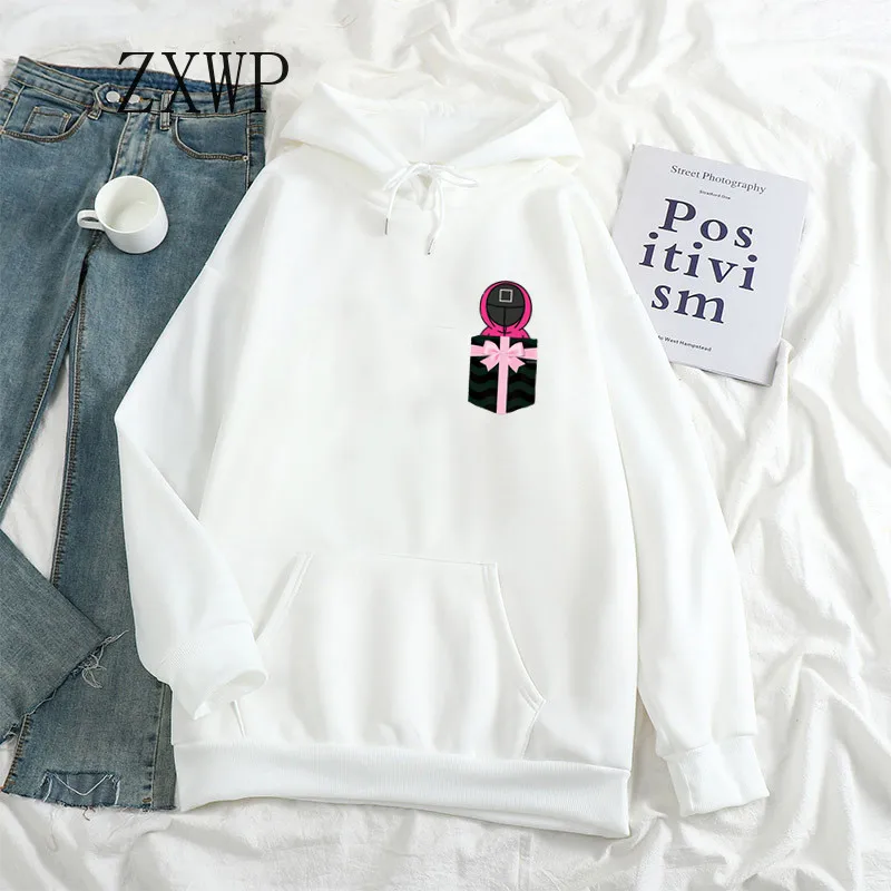 Squid Game Print Korean TV Hoodie Women Harajuku Woman Oversized Hoodies Hot Tops crewneck Swearshirt Trendy Fashion Clothing
Squid Game Print Korean TV Hoodie Women Harajuku Woman Oversized Hoodies Hot Tops crewneck Swearshirt Trendy Fashion Clothing