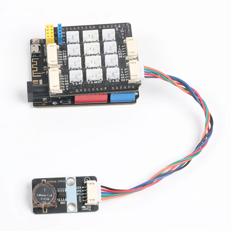 DS1302 real-time clock module, with battery when power down, compatible with Lego blocks ph2.0 anti-reverse connection
DS1302 real-time clock module, with battery when power down, compatible with Lego blocks ph2.0 anti-reverse connection