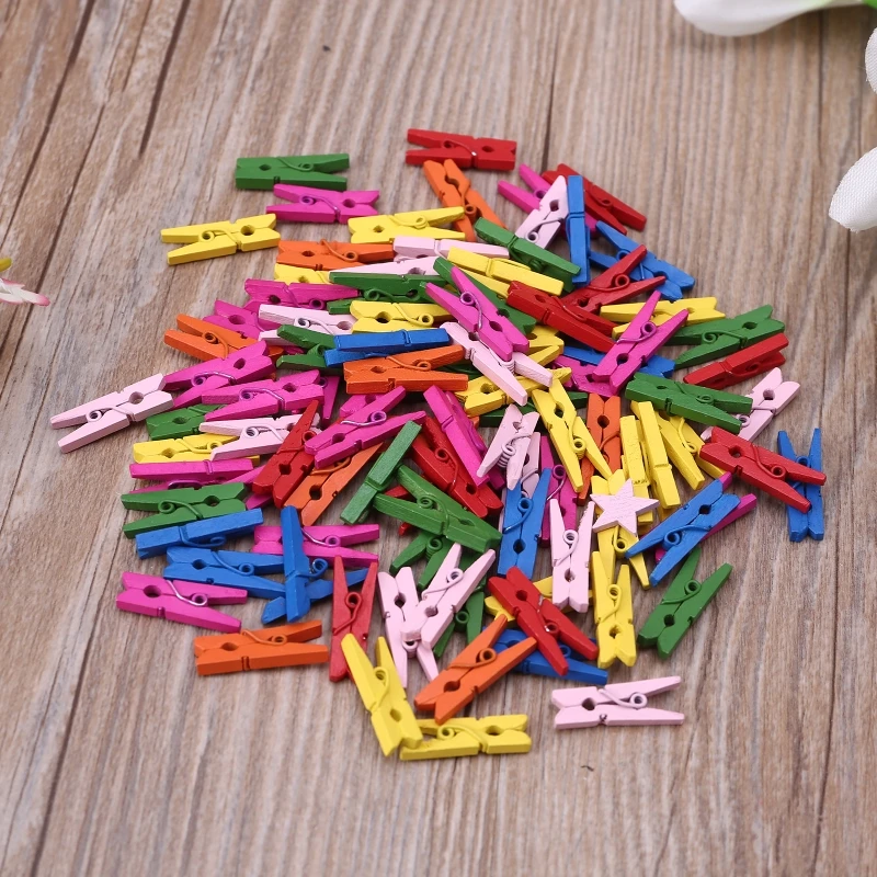 100Pcs Small Size 25mm Mini Natural Wooden Clips for Photo Paper Pegs Clothespin Craft Decoration School Office Supplies
100Pcs Small Size 25mm Mini Natural Wooden Clips for Photo Paper Pegs Clothespin Craft Decoration School Office Supplies