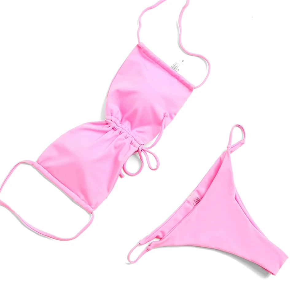 ZTVitality Pink Bikinis Sexy Push Up Bikini 2020 Hot Sale Padded String Bandage Low Waist Swimsuit Female Swimwear Women Biquini
ZTVitality Pink Bikinis Sexy Push Up Bikini 2020 Hot Sale Padded String Bandage Low Waist Swimsuit Female Swimwear Women Biquini