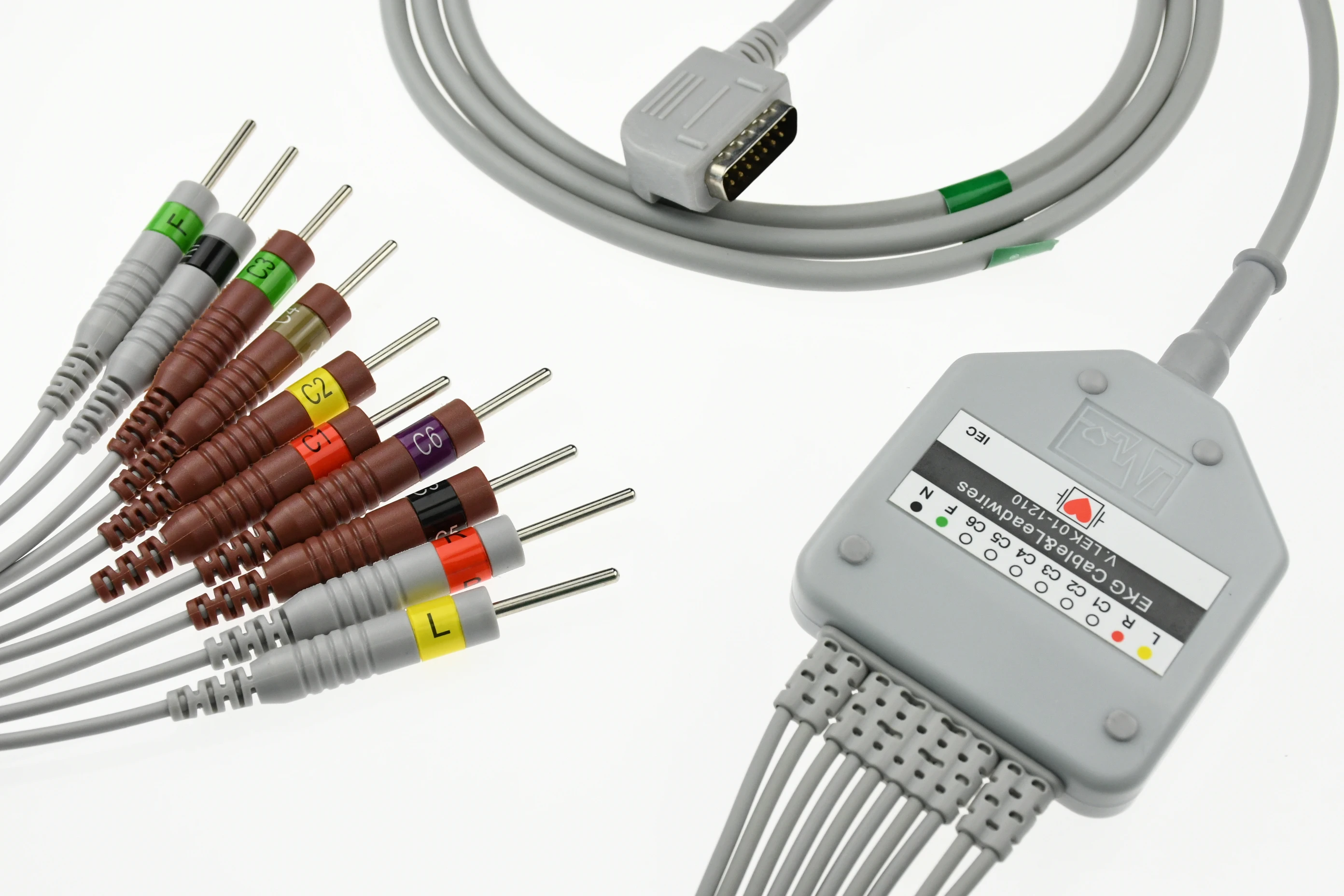 EK-07A Popular EKG Cable With 10 Leadwires For KANZ,Cardioline Detal I Plus For Patient Monitor
EK-07A Popular EKG Cable With 10 Leadwires For KANZ,Cardioline Detal I Plus For Patient Monitor