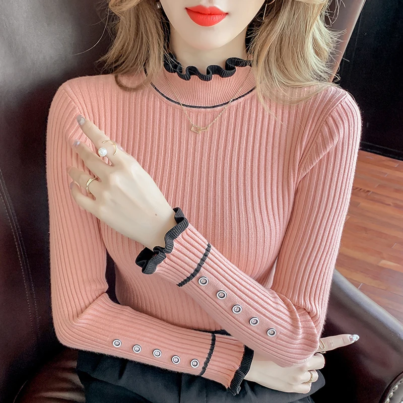 Pink White Korean Style Fashion Pullovers For Women'S Ladies Autumn Winter 2021 Clothing Sweater Tops Blouse Female Coat
Pink White Korean Style Fashion Pullovers For Women'S Ladies Autumn Winter 2021 Clothing Sweater Tops Blouse Female Coat