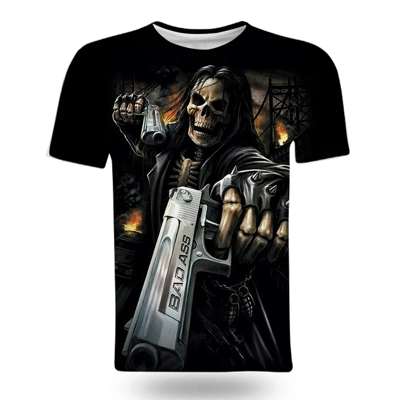 2021 Latest Grim Reaper Men'S Fashion 3D Shirt Rock Style O-Neck T-Shirt Summer Boy Plus Size 
2021 Latest Grim Reaper Men'S Fashion 3D Shirt Rock Style O-Neck T-Shirt Summer Boy Plus Size