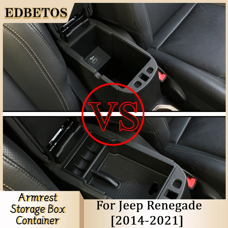 Консоль-органайзер для Jeep Renegade Sport/Latitude/Limited/Trailhawk 2014 2015 2016 2017 2018 2019 - 2021 | Автомобили