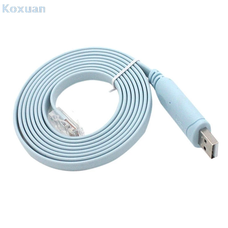 Консоль с USB портом rs232 на RJ45 1 8 м|Компьютерные кабели и разъемы| |