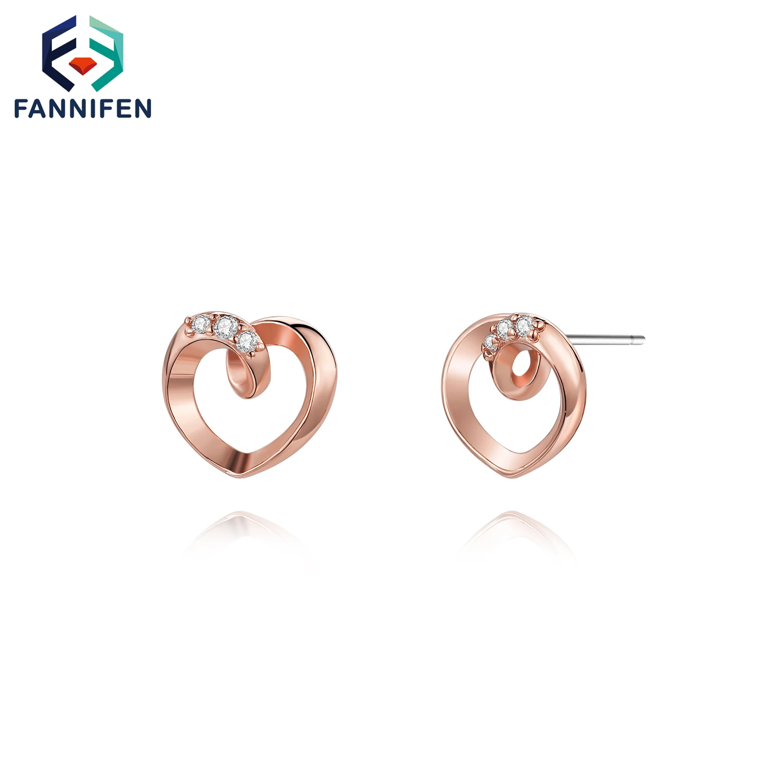 Copper Plated Rose Gold Love Heart Inlaid Zircon Earrings For Women Fashion New Sweet Girl Gifts Jewelry Accessories Wholesale
Copper Plated Rose Gold Love Heart Inlaid Zircon Earrings For Women Fashion New Sweet Girl Gifts Jewelry Accessories Wholesale
