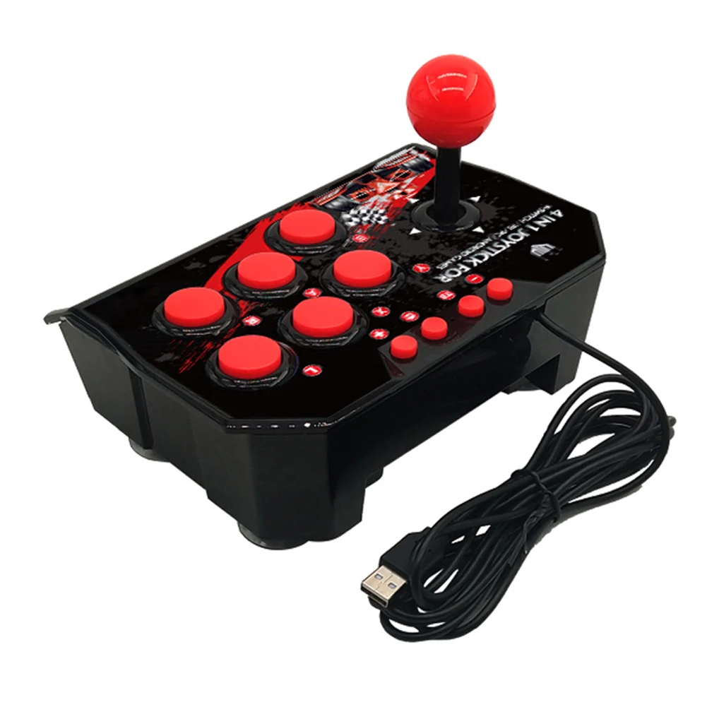 4-в-1 USB проводной игровой джойстик Ретро аркадная станция игровая консоль Rocker Fighting контроллер для PS3/Switch/PC/Android TV
4-в-1 USB проводной игровой джойстик Ретро аркадная станция игровая консоль Rocker Fighting контроллер для PS3/Switch/PC/Android TV