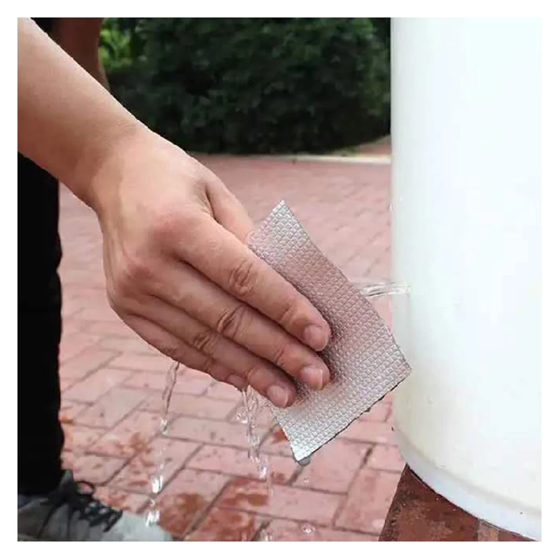 Flex Tape Aluminum Foil Butyl Rubber Tape Stop Leak Stick Waterproof Repair Super Nano Tape Self Adhesive for Roof Hose Repair
Flex Tape Aluminum Foil Butyl Rubber Tape Stop Leak Stick Waterproof Repair Super Nano Tape Self Adhesive for Roof Hose Repair