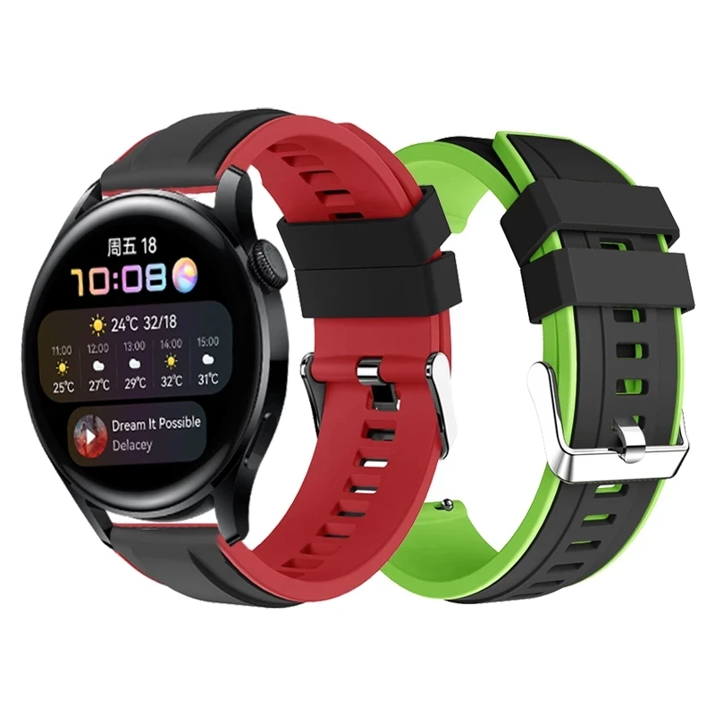 Silicone Sport Strap for HUAWEI Watch 3 Band Bracelet for Huawei Watch3 GT2 46mm GT 2e & HONOR MagicWatch 2 46mm Watchbands
Silicone Sport Strap for HUAWEI Watch 3 Band Bracelet for Huawei Watch3 GT2 46mm GT 2e & HONOR MagicWatch 2 46mm Watchbands