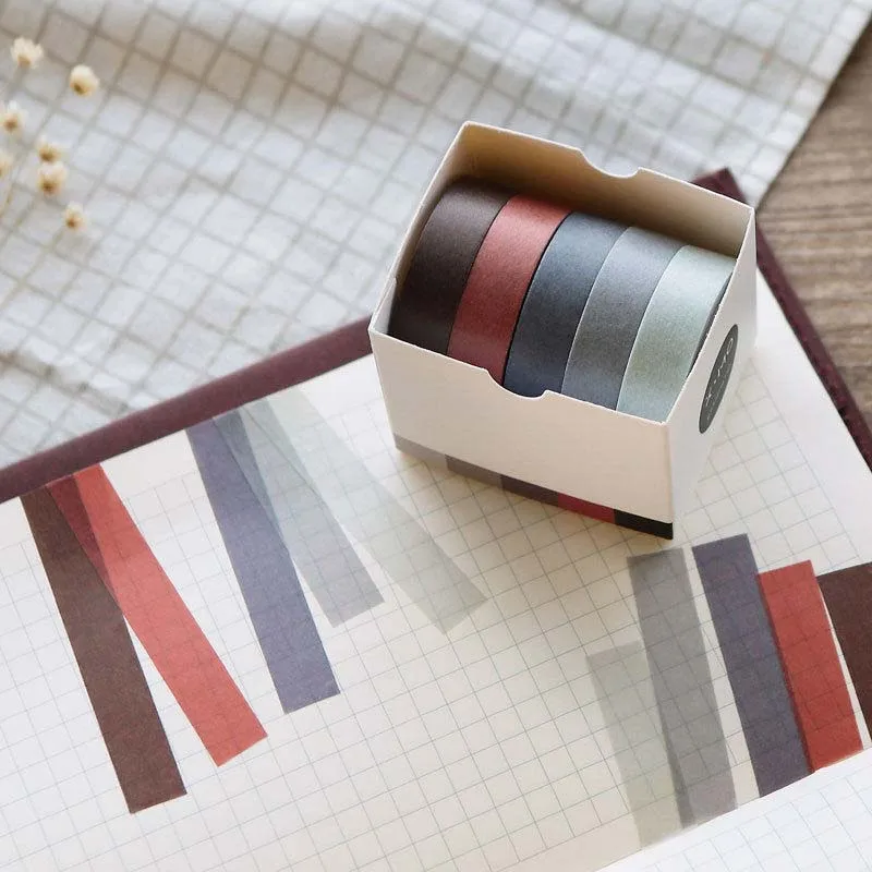5pcs Paper Tape Set Adhesive Decoration Tapes Masking Stickers Diary Album Stationery Washi Tape School Supplies Stickers
5pcs Paper Tape Set Adhesive Decoration Tapes Masking Stickers Diary Album Stationery Washi Tape School Supplies Stickers