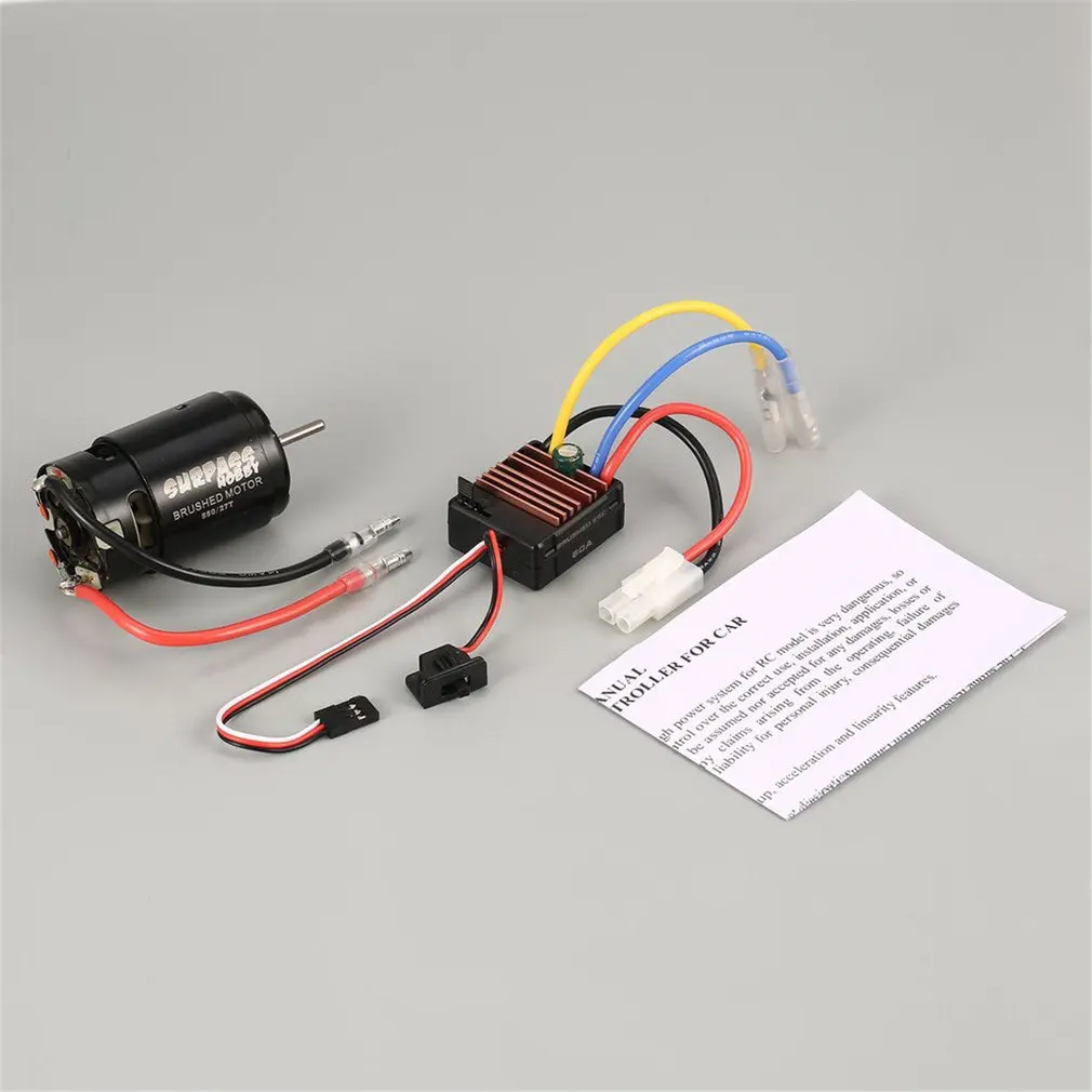 RC Car Part 540 550 21T 27T 45T Brushed Motor + 60A Brushed ESC Electronic Combo Hybrid for 1/10 RC Cars Consumer Electronics
RC Car Part 540 550 21T 27T 45T Brushed Motor + 60A Brushed ESC Electronic Combo Hybrid for 1/10 RC Cars Consumer Electronics
