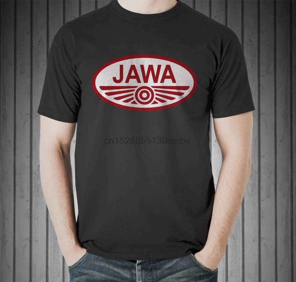 

Jawa Vintage Classic Czech Motorcycle Moped Retro Patch Black Fashion 2020 Brand Design Casual Cool Green T Shirt