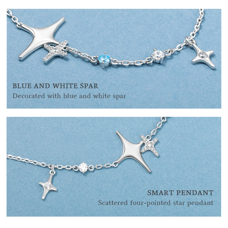 Thaya Women Bracelet Thin Chain Little Star Blue Crystal Handmade 19cm Line For Women Jewelry Charms Fashion Jewelry Gift
Thaya Women Bracelet Thin Chain Little Star Blue Crystal Handmade 19cm Line For Women Jewelry Charms Fashion Jewelry Gift