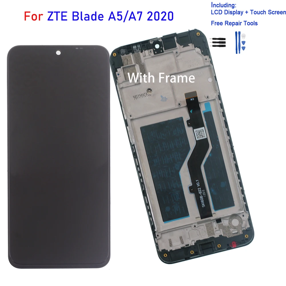 Для ZTE лезвие A7/A5 2020 кодирующий преобразователь сенсорного экрана в сборе для
