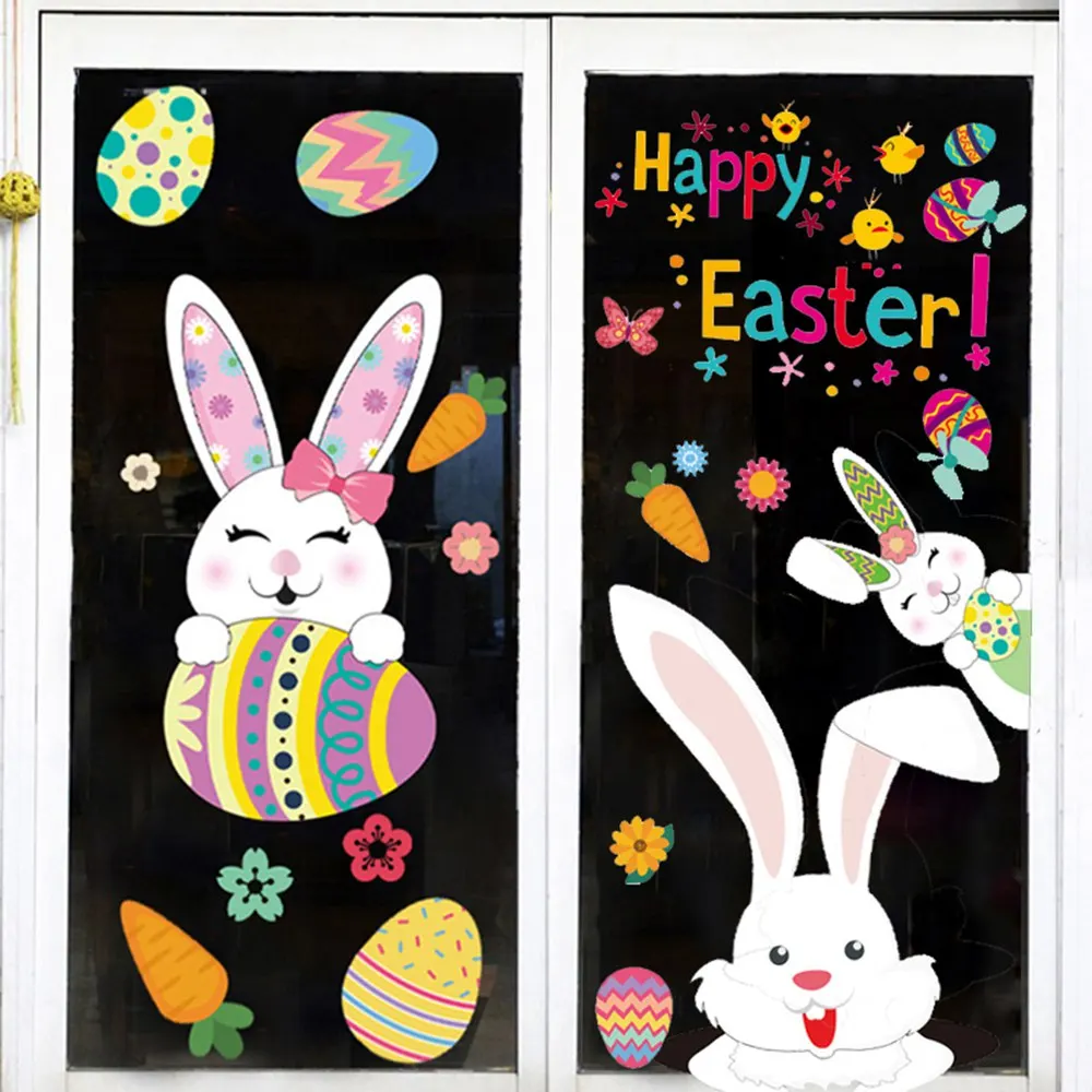 Happy Easter Window Stickers Bunny Rabbit Egg Electrostatic Sticker Refrigerator Decals Home Decoration Mall Easter Wall Sticker
Happy Easter Window Stickers Bunny Rabbit Egg Electrostatic Sticker Refrigerator Decals Home Decoration Mall Easter Wall Sticker