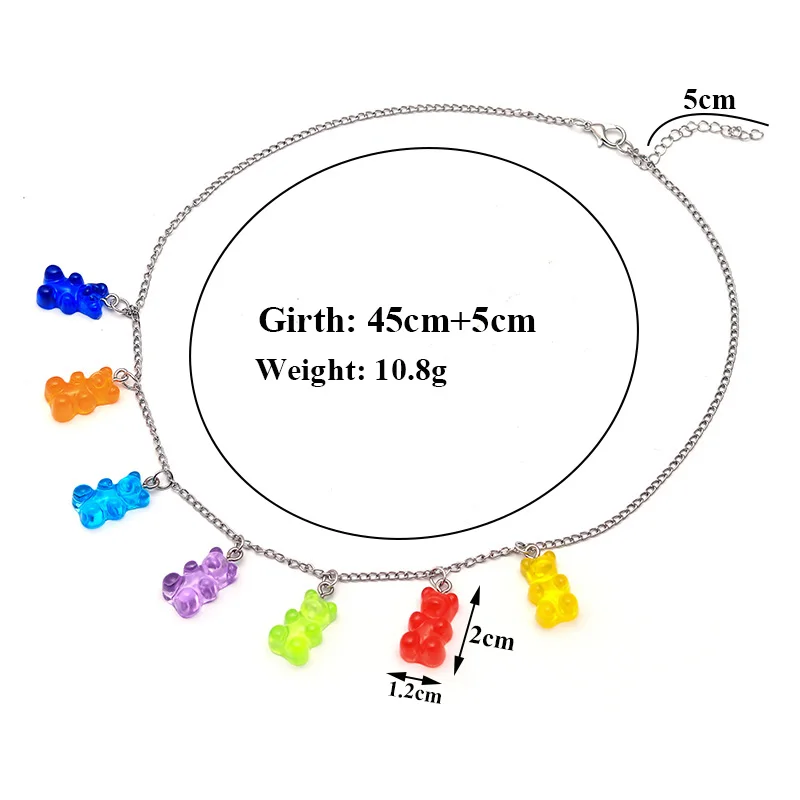 Handmade 12 Colors Cute Judy Cartoon Bear Chain Necklaces, Candy Color Pendant For Women&Girl Daily Jewelry Party Gifts
Handmade 12 Colors Cute Judy Cartoon Bear Chain Necklaces, Candy Color Pendant For Women&Girl Daily Jewelry Party Gifts