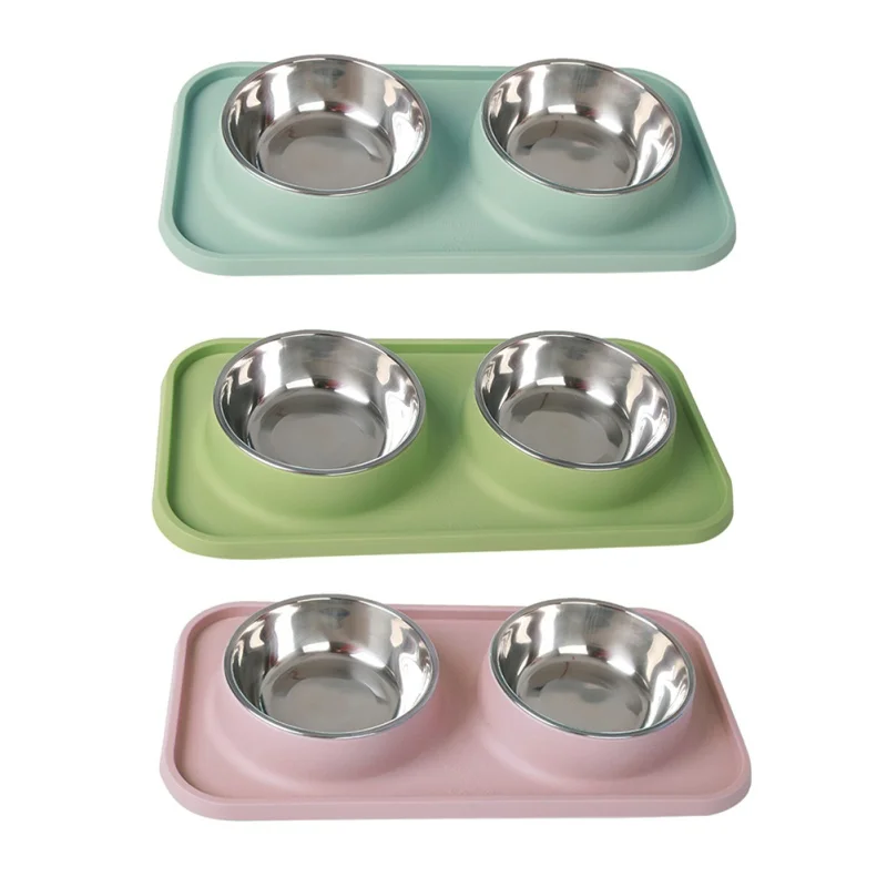 Anti-skidding Dog Double Bowl Puppy Food Water Feeder Stainless Steel Pets Drinking Dish Pet Supplies Accessories
Anti-skidding Dog Double Bowl Puppy Food Water Feeder Stainless Steel Pets Drinking Dish Pet Supplies Accessories