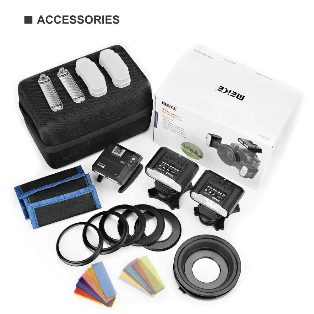 Meike MK-MT24 Macro Twin Lite Flash for Nikon Digital SLR Camera D5100 D5200 d5300 D700 D800 D810 D80 D90 D600 D610 D3100 D3200
Meike MK-MT24 Macro Twin Lite Flash for Nikon Digital SLR Camera D5100 D5200 d5300 D700 D800 D810 D80 D90 D600 D610 D3100 D3200