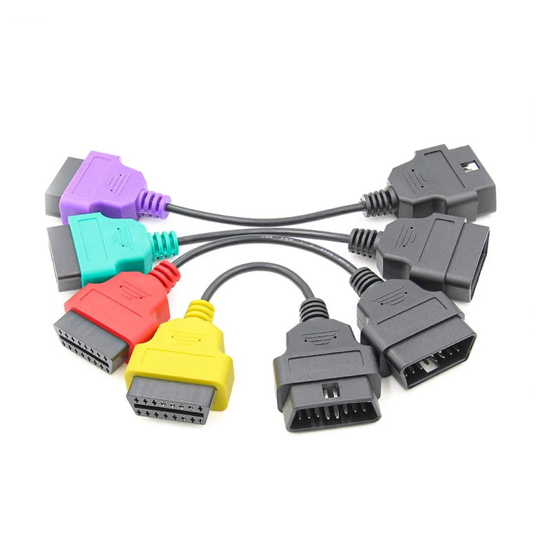 4pcs Multi-Color OBD2 16Pin Cable Connector Bundle MultiECUScan For Fiat Adapter Cable Bundle Connector Diagnostic Cable
4pcs Multi-Color OBD2 16Pin Cable Connector Bundle MultiECUScan For Fiat Adapter Cable Bundle Connector Diagnostic Cable