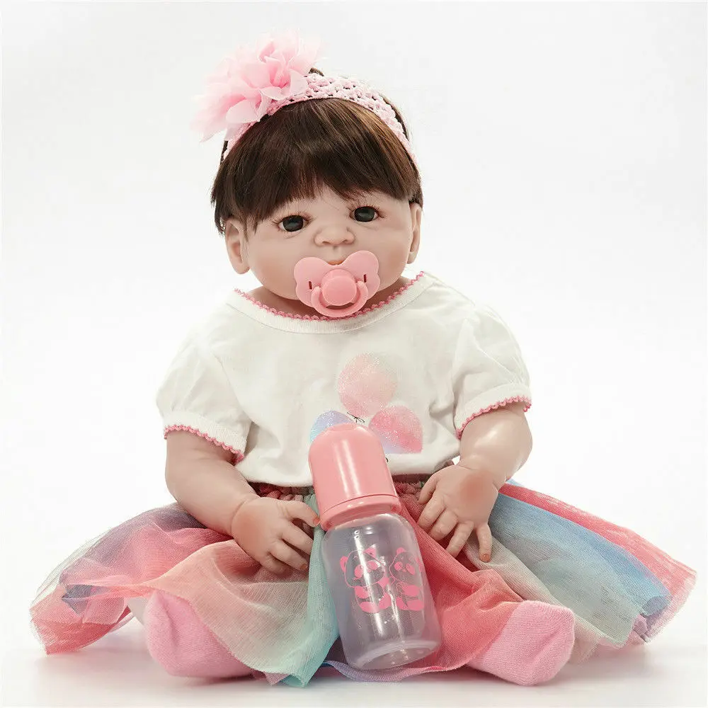 23''/58cm Full Silicone Vinyl Reborn Baby Realistic Girl Bebe Doll Handmade Gift Girl Toys For Kids
23''/58cm Full Silicone Vinyl Reborn Baby Realistic Girl Bebe Doll Handmade Gift Girl Toys For Kids