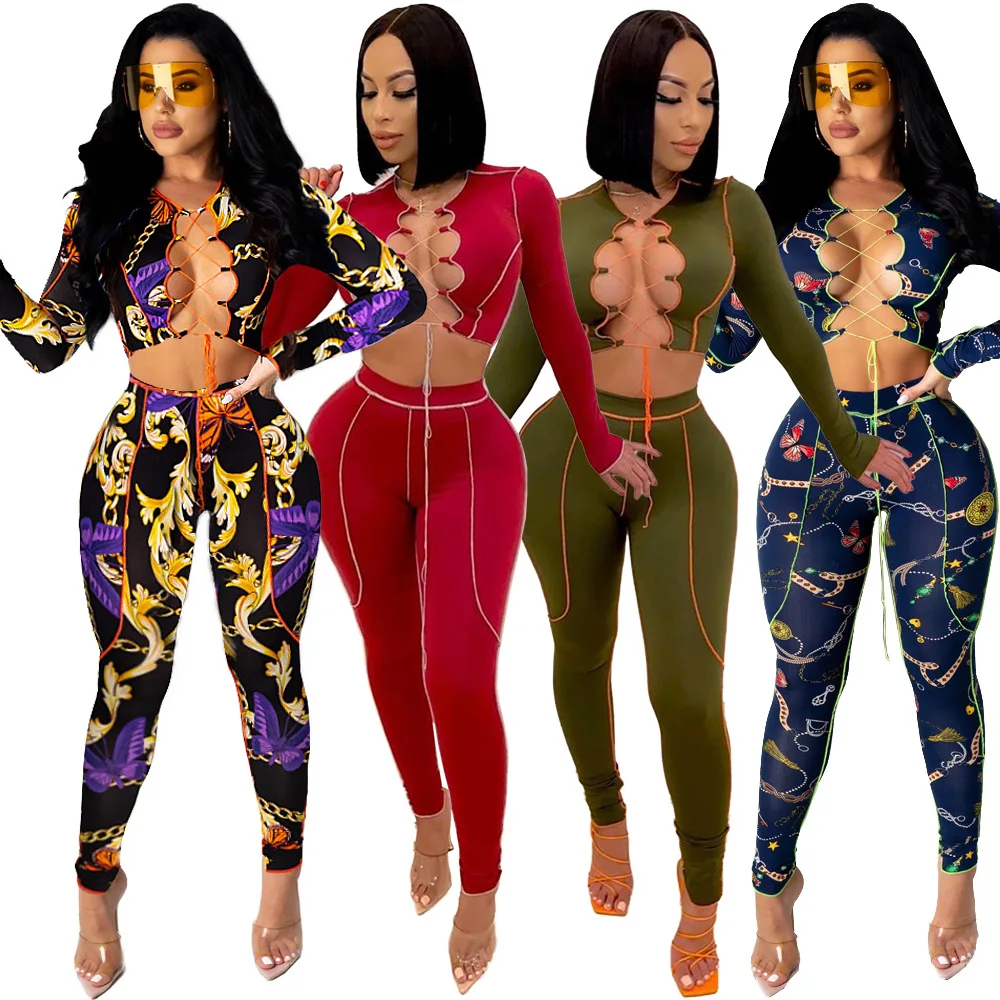 72L5267 Autumn Winter Women Casual Fashion Sexy Hollow Line Design with Chest Strap Two Piece Set Hot
72L5267 Autumn Winter Women Casual Fashion Sexy Hollow Line Design with Chest Strap Two Piece Set Hot