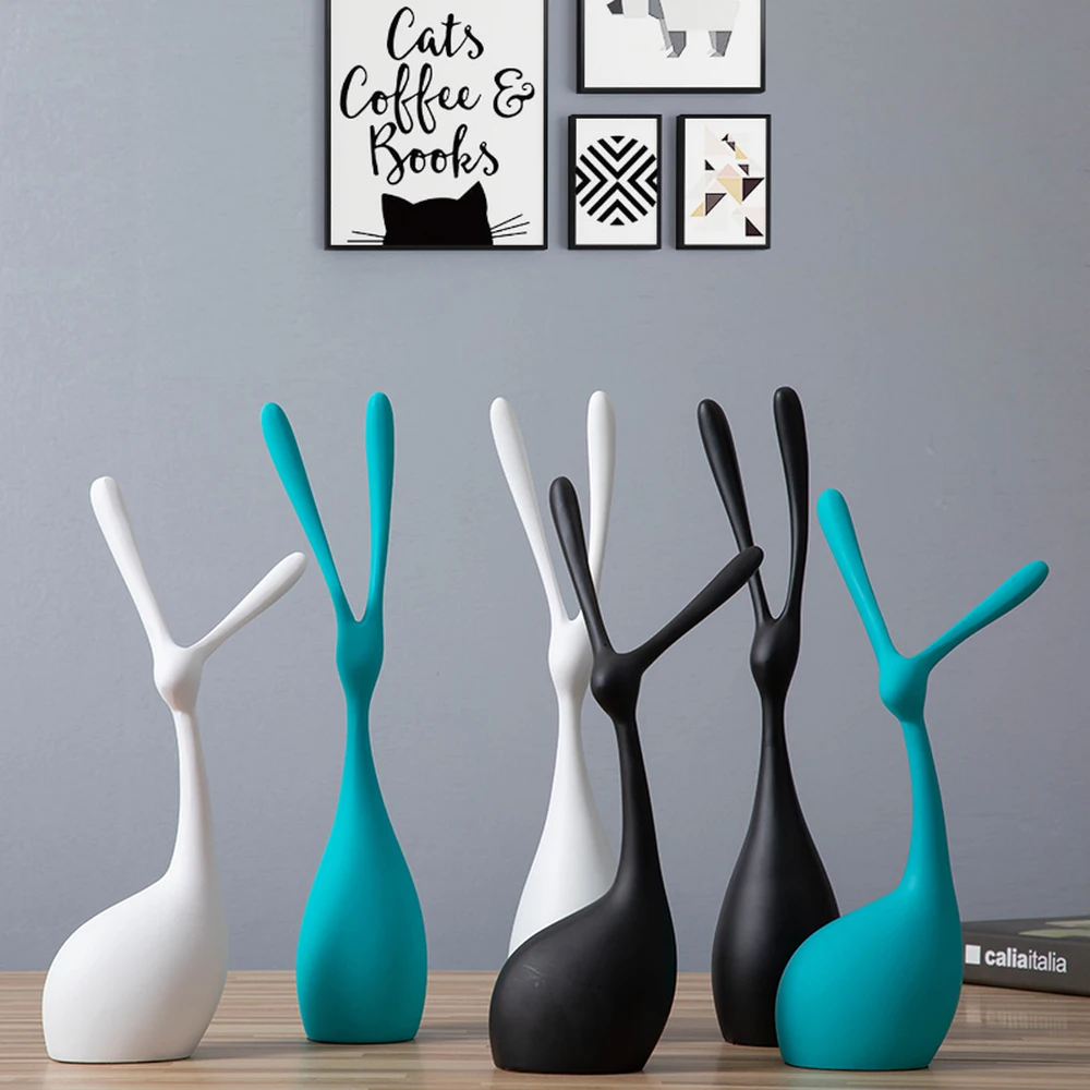 1 PAIR NORDIC HOME DECOR MODERN MINIMALIST ABSTRACT RABBIT ANIMAL ORNAMENTS WINE CABINET LIVING ROOM PORCH CRAFTS LU612921
1 PAIR NORDIC HOME DECOR MODERN MINIMALIST ABSTRACT RABBIT ANIMAL ORNAMENTS WINE CABINET LIVING ROOM PORCH CRAFTS LU612921