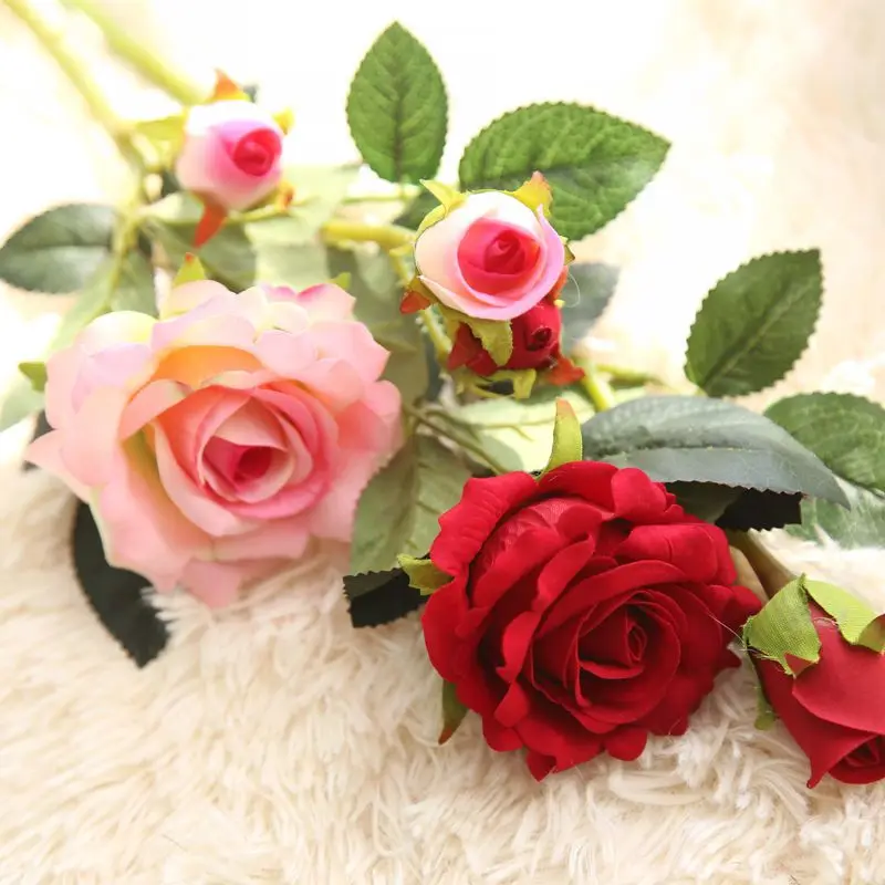 Artificial Rose Bouquet Wedding Decoration Silk Flowers Christmas Wreaths DIY Gift Box Real Touch Simulation Flowers Craft
Artificial Rose Bouquet Wedding Decoration Silk Flowers Christmas Wreaths DIY Gift Box Real Touch Simulation Flowers Craft