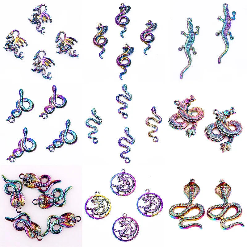 5 шт./лот винтажные Ретро Подвески в виде змеи, кобры, дракона для изготовления женских ювелирных изделий
5 шт./лот винтажные Ретро Подвески в виде змеи, кобры, дракона для изготовления женских ювелирных изделий