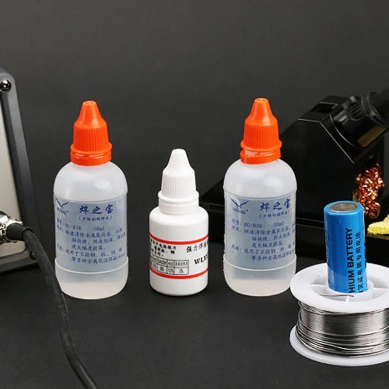 50ml Powerful Rosin Soldering Agent No-clean Flux White Steel Plate Iron Battey
50ml Powerful Rosin Soldering Agent No-clean Flux White Steel Plate Iron Battey