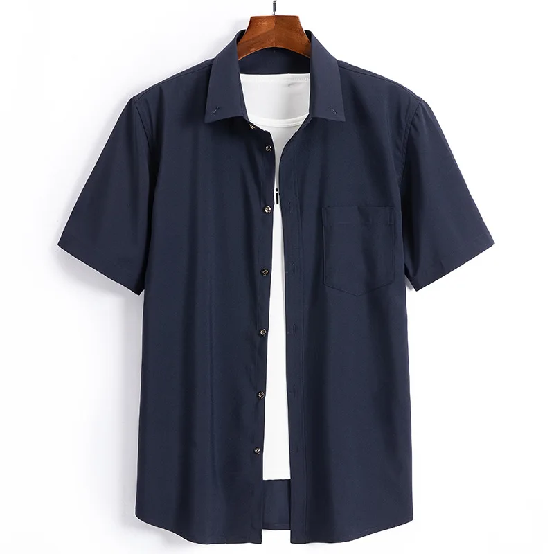 Summer men's Short Sleeve Shirt thin, loose and fat, middle aged dad ice silk top, large men's shirt
Summer men's Short Sleeve Shirt thin, loose and fat, middle aged dad ice silk top, large men's shirt