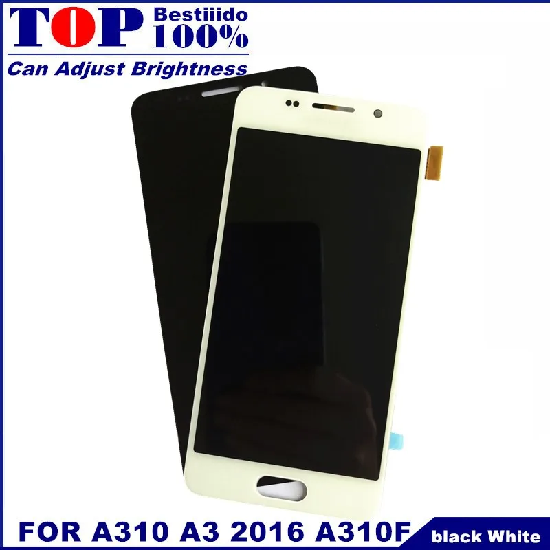 AMOLED lcd s Замена для Samsung Galaxy A3 2016 A310 A310F A310H A310M A310Y ЖК дисплей с дигитайзером