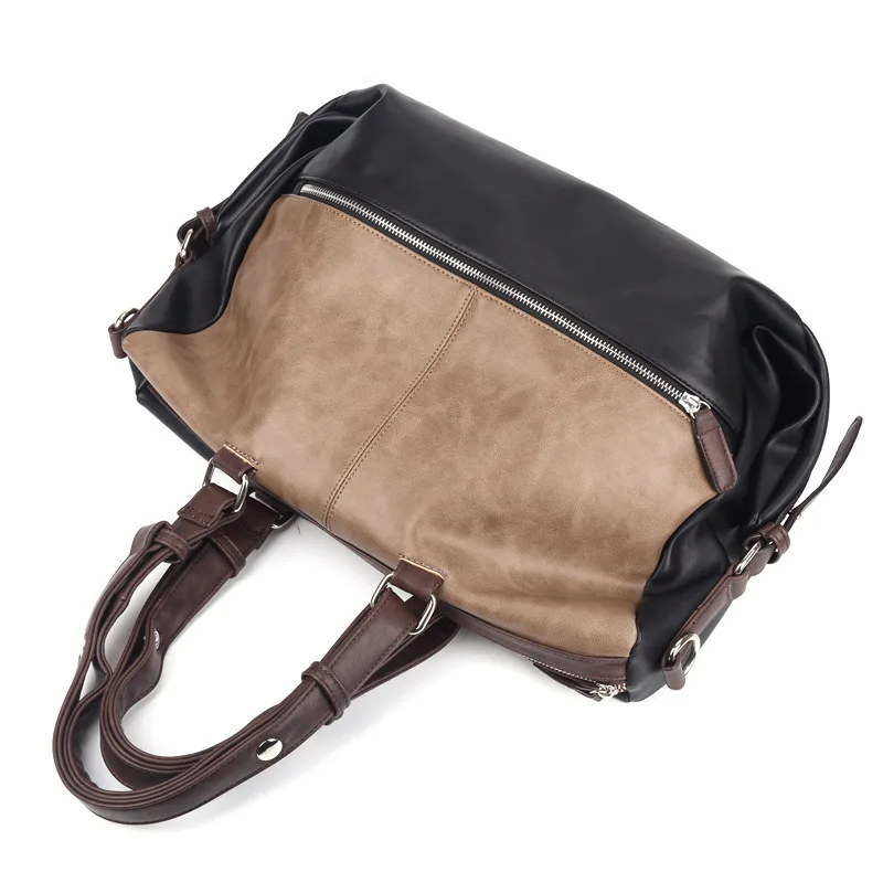 2021 New Men Soft PU Leather Duffel Bags Business Handbag For Male Fashion Luggage Bucket Travel Handle Bag Shoulder Tote Pack
2021 New Men Soft PU Leather Duffel Bags Business Handbag For Male Fashion Luggage Bucket Travel Handle Bag Shoulder Tote Pack